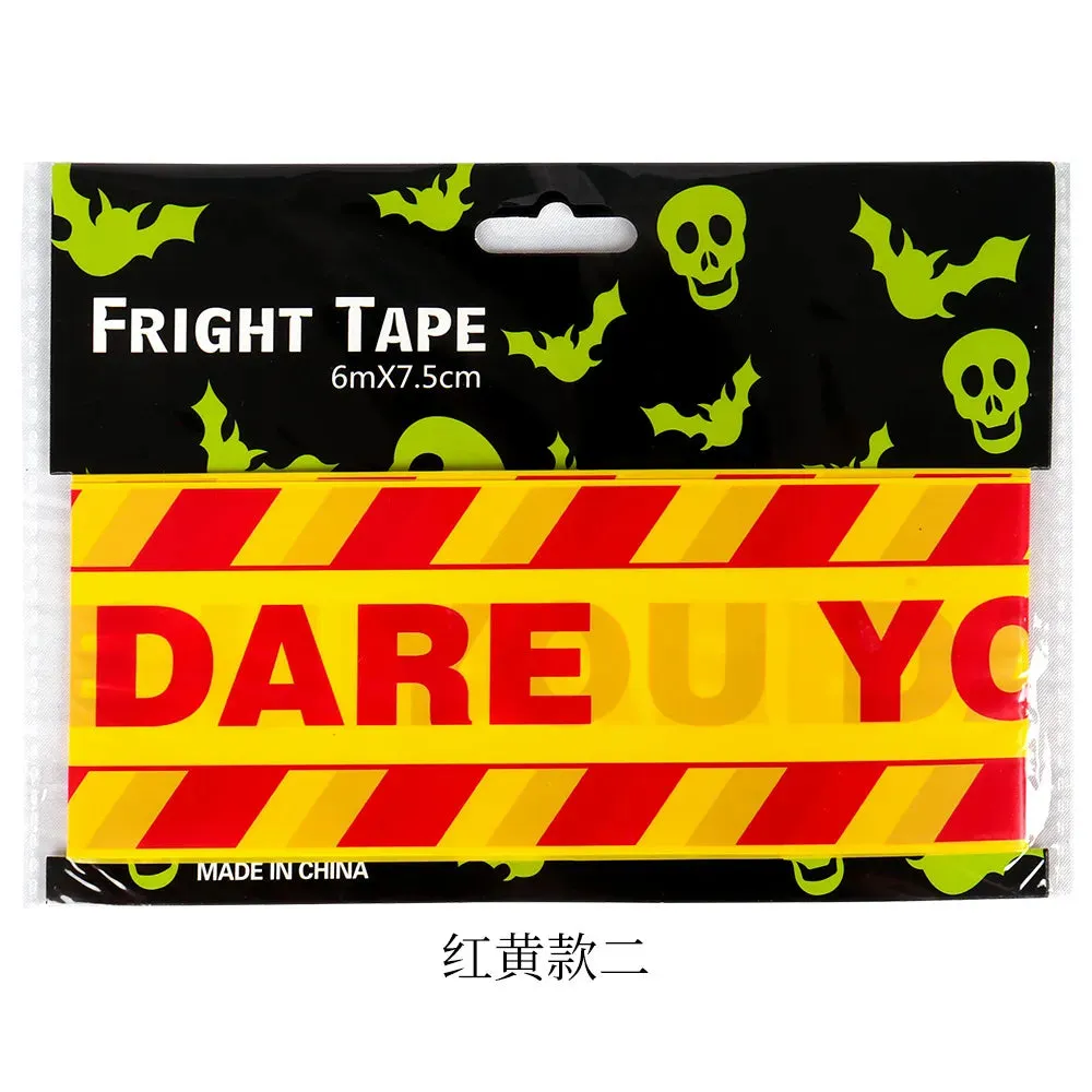 Trendy 6Mx7.5CM Halloween Warning Tape Signs