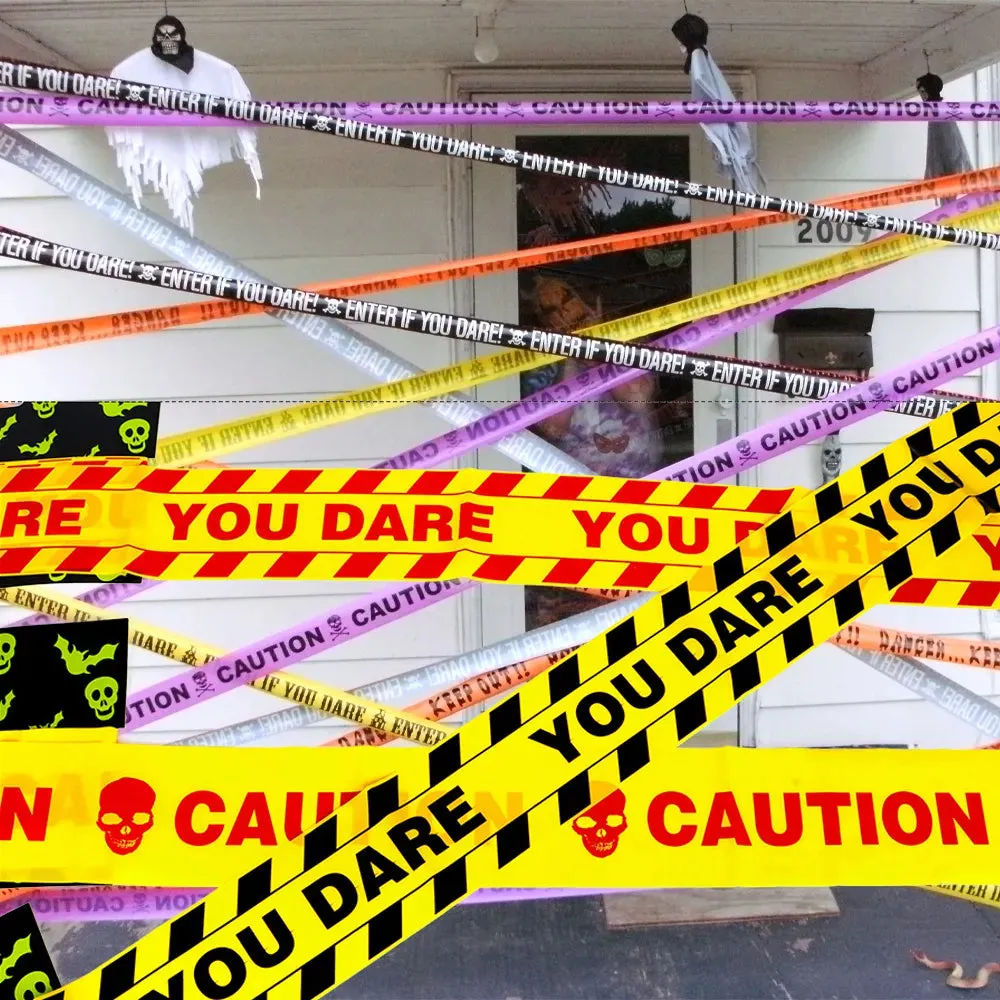 Trendy 6Mx7.5CM Halloween Warning Tape Signs