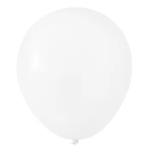 White 18" Large Round Latex Balloons | 10 pcs