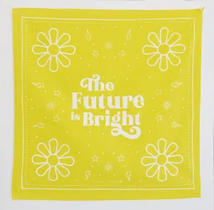 Yellow Future is Bright Bandana Personalized